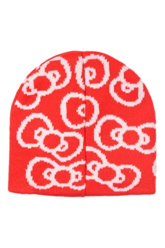 Hello Kitty Bow Red gyerek sapka + sál + kesztyű szett 52 cm