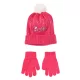 Barbie Pink flitteres gyerek sapka + kesztyű szett 52 cm