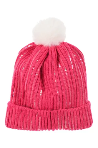 Barbie Pink flitteres gyerek sapka + kesztyű szett 52 cm