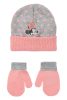 Disney Minnie Dots Grey baba sapka + kesztyű szett 48 cm