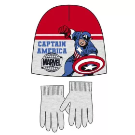   Bosszúállók Captain America gyerek sapka + kesztyű szett 52 cm
