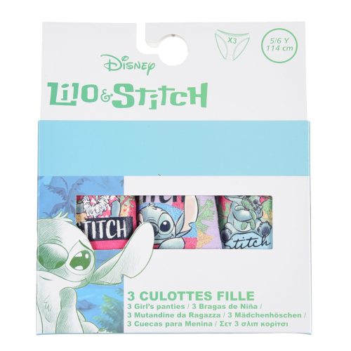 Disney Lilo és Stitch, A csillagkutya Scrump gyerek fehérnemű, bugyi 3 darab/csomag 6 - 8 év / 116 - 128 cm
