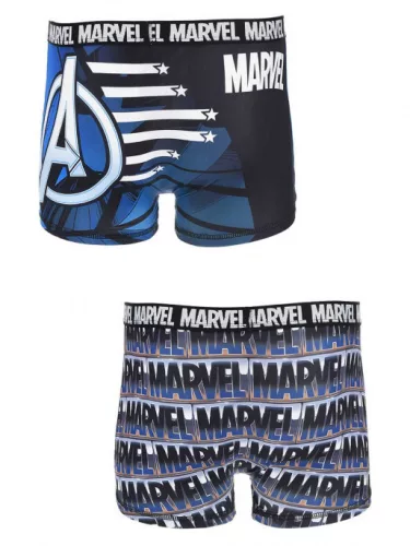Bosszúállók Captain America Blue férfi boxeralsó 2 darab/csomag S