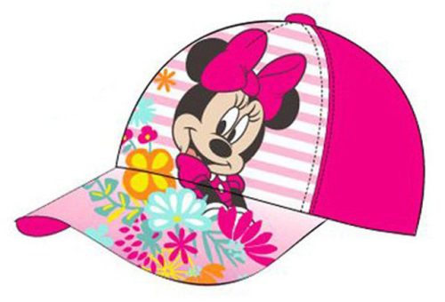 Disney Minnie Flowers Pink baba baseball sapka 50 cm