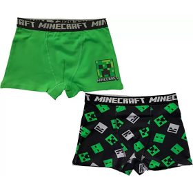   Minecraft Green gyerek boxeralsó 2 darab/csomag 8 év / 128 cm