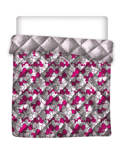 Hello Kitty Pink Bow steppelt ágytakaró, paplan 240x220cm