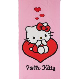   Hello Kitty Love fürdőlepedő, strand törölköző 70x140cm (Fast Dry)