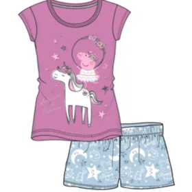   Peppa malac Unicorn gyerek rövid pizsama 3 - 6 év / 98 - 116 cm