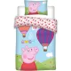 Peppa malac Hot-air Balloon gyerek, ovis ágyneműhuzat 100×135cm, 40×60 cm