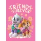 Mancs Őrjárat Friends Furever polár takaró 100x140cm