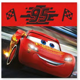   Disney Verdák Flag kéztörlő, arctörlő, törölköző 30x30cm