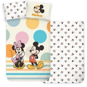   Disney Mickey Duo gyerek, ovis ágyneműhuzat 100×135 cm, 40×60 cm