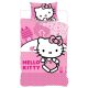 Hello Kitty Pink World gyerek, ovis ágyneműhuzat 100×135 cm, 40×60 cm