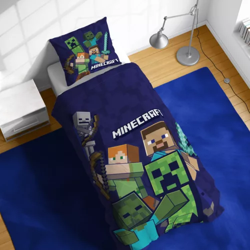 Minecraft Realms ágyneműhuzat 140×200cm, 70×90 cm