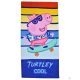 Peppa malac Turtley Cool fürdőlepedő, strand törölköző 70x140cm