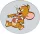 Tom és Jerry Garland formapárna, díszpárna 35 cm