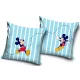 Disney Mickey Stripe & Smile párnahuzat 40x40 cm Velúr