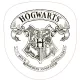 Harry Potter White Crest formapárna, díszpárna 34x36 cm