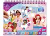 Disney Hercegnők Story puzzle matrica és színező szett