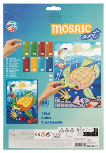 Óceán Animals csillámos habszivacs mozaikos kreatív szett