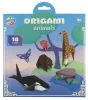 Állatos Colorful origami papír 18 db-os