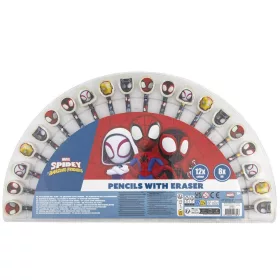   Pókember Spidey Friends színes és grafit ceruza szett radír véggel 20 db-os