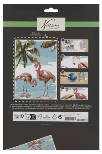 Flamingó Nassau számfestő készlet