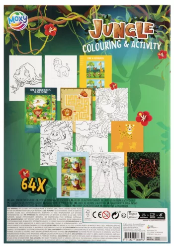 Dzsungel Fun színező és activity szett 64 oldalas