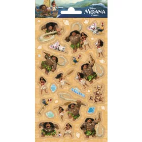 Disney Vaiana Ready csillámos matrica