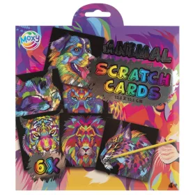Állatos Colorful scratch képkarcoló készlet