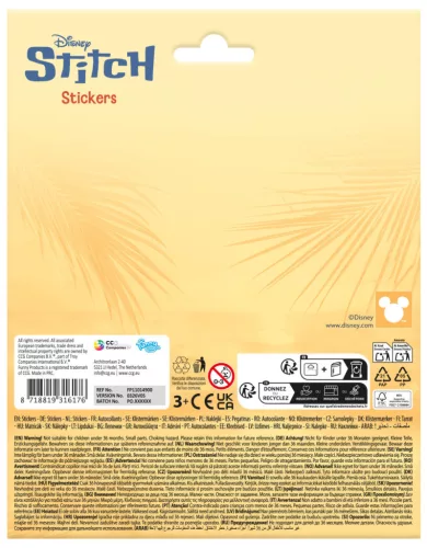 Disney Lilo és Stitch, A csillagkutya Chillin matrica