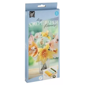 Színes virág Spring krepp papír dekorációs szett
