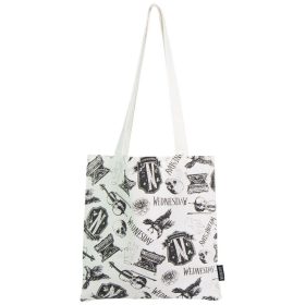 Wednesday Black shopping bag, bevásárlótáska 39 cm