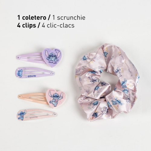 Disney Lilo és Stitch, A csillagkutya Alien Love hajcsat, hajgumi szett dobozban