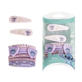   Disney Lilo és Stitch, A csillagkutya Love the Sea hajcsat, hajgumi szett dobozban