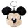 Disney Mickey Smile Clip plüss kulcstartó 10 cm
