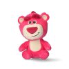 Disney Játékháború Lotso 3D plüss figura akasztóval, táskadísz 13 cm