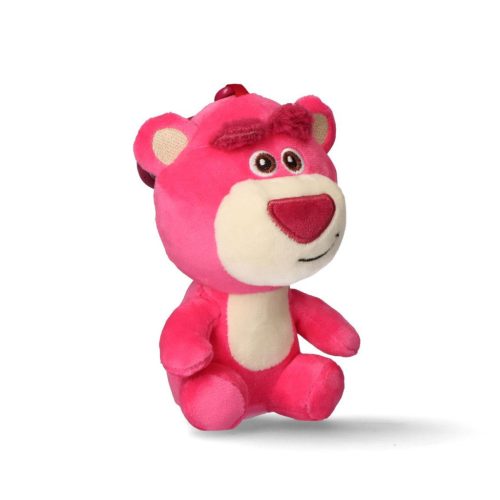 Disney Játékháború Lotso 3D plüss figura akasztóval, táskadísz 13 cm