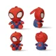 Pókember Red 3D plüss figura akasztóval, táskadísz 13 cm