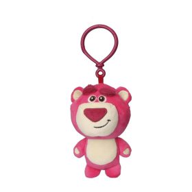  Disney Játékháború Lotso Pink 3D plüss figura akasztóval, táskadísz 13 cm