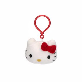   Hello Kitty Head 3D plüss figura akasztóval, táskadísz 11 cm