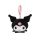 Hello Kitty Kuromi Head 3D plüss figura akasztóval, táskadísz 11 cm