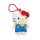 Hello Kitty Blue Dress 3D plüss figura akasztóval, táskadísz 13 cm