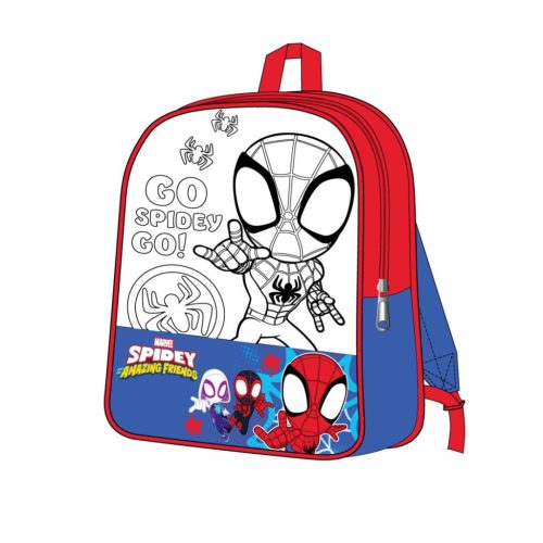 Pókember Go Spidey színezhető hátizsák, táska 38 cm