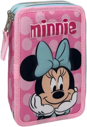 Disney Minnie Pink Dots tolltartó töltött 3 emeletes Giotto
