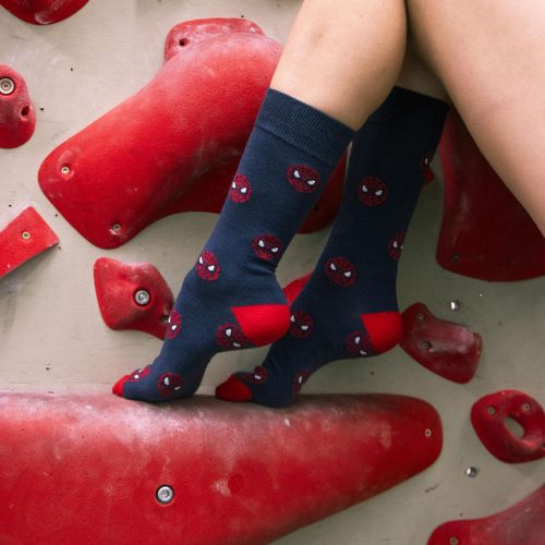 Pókember Mini Head felnőtt hosszú szárú zokni 38/45