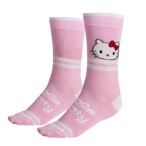 Hello Kitty Pink felnőtt hosszú szárú zokni 36/43