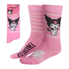 Hello Kitty Kuromi Pink felnőtt hosszú szárú zokni 36/43