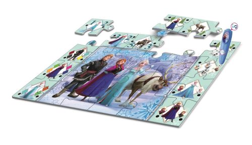 Disney Jégvarázs Ice Kingdom interaktív 24 db-os puzzle Clementoni