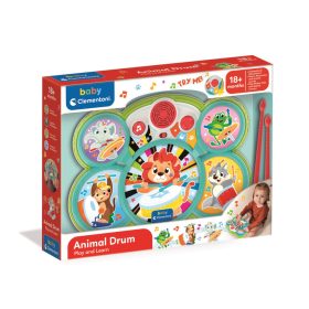 Színes Animal baba dobfelszerelés Clementoni